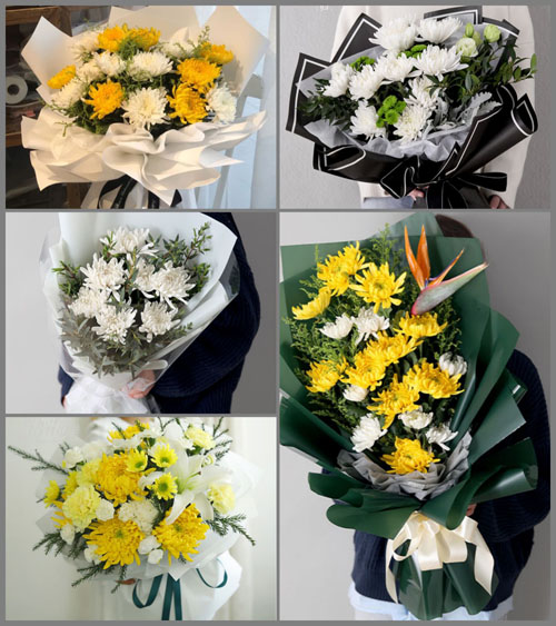 广东汕头市潮南区陇田镇南阳村白事花束代送